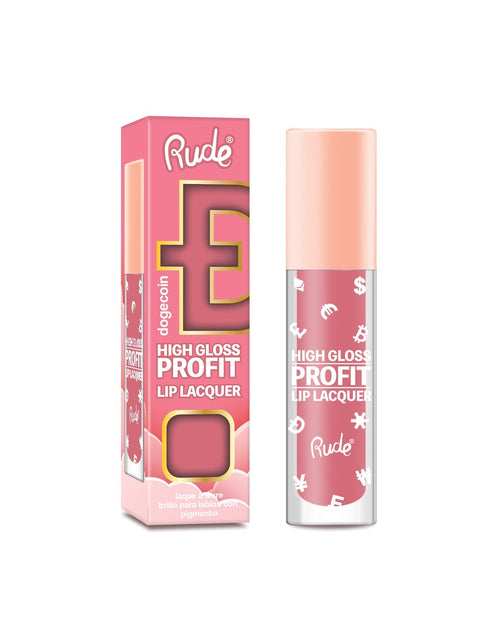 Load image into Gallery viewer, RUDE High Gloss Profit Lip Lacquer - Dogecoin
