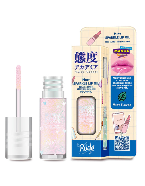 Load image into Gallery viewer, RUDE Manga Sparkle Lip Oil - Mint

