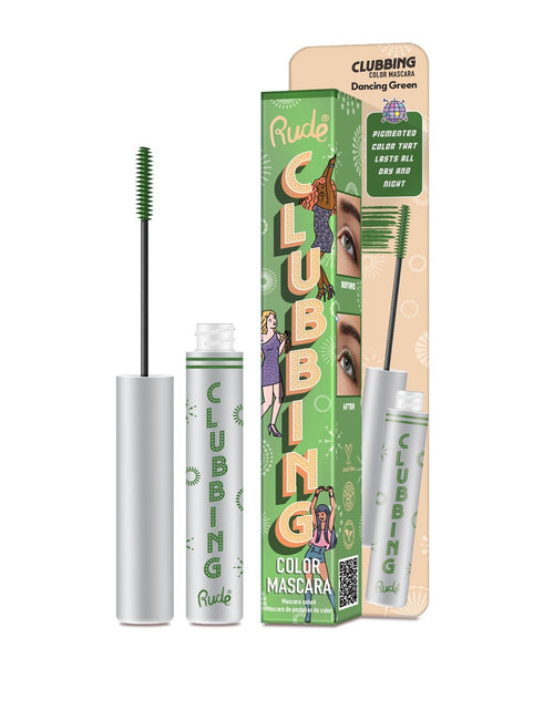 Load image into Gallery viewer, RUDE Clubbing Color Mascara - Dancing Green
