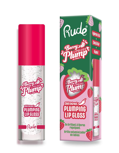 Load image into Gallery viewer, RUDE Berry Plump Plumping Lip Gloss - Crystal Clear
