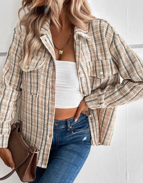 Load image into Gallery viewer, Perfee Pocketed Button Up Collared Neck Jacket

