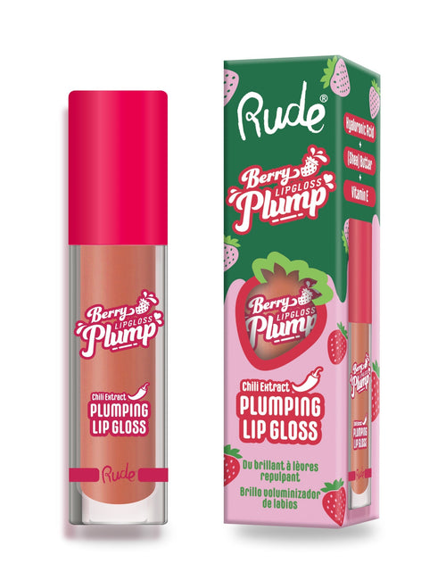 Load image into Gallery viewer, RUDE Berry Plump Plumping Lip Gloss - Bare
