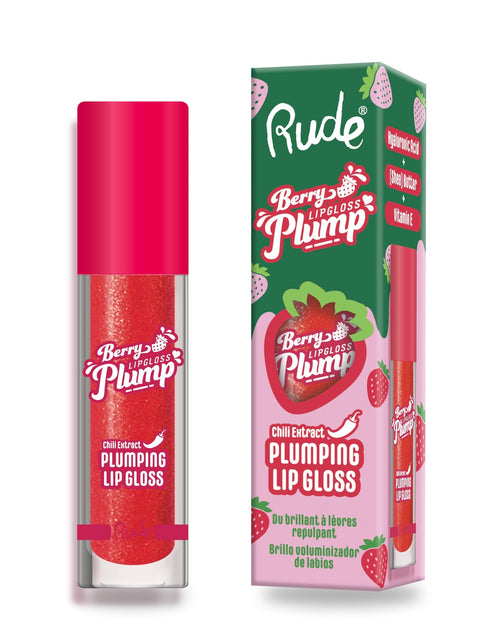 Load image into Gallery viewer, RUDE Berry Plump Plumping Lip Gloss - Strawberry Kiss
