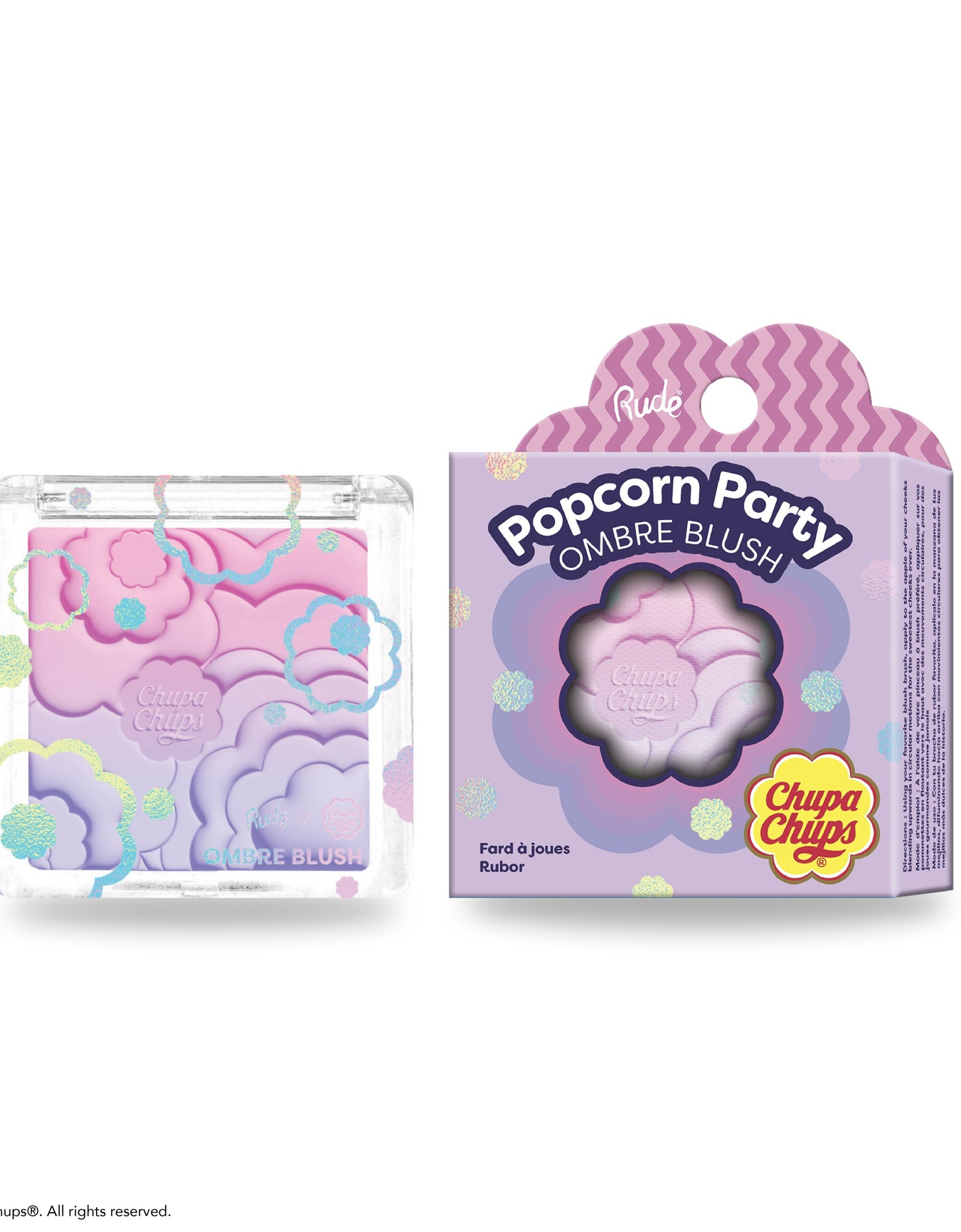 RUDE Chupa Chups Popcorn Party Ombre Blush - Champagne Grape