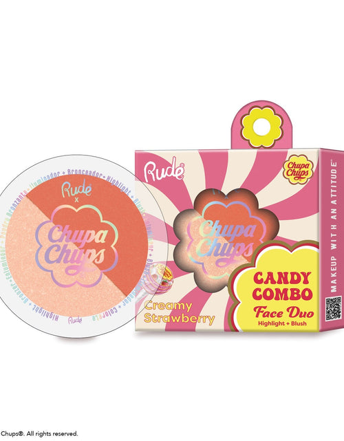 Load image into Gallery viewer, RUDE Chupa Chups Candy Combo Face Duo - Creamy Strawberry
