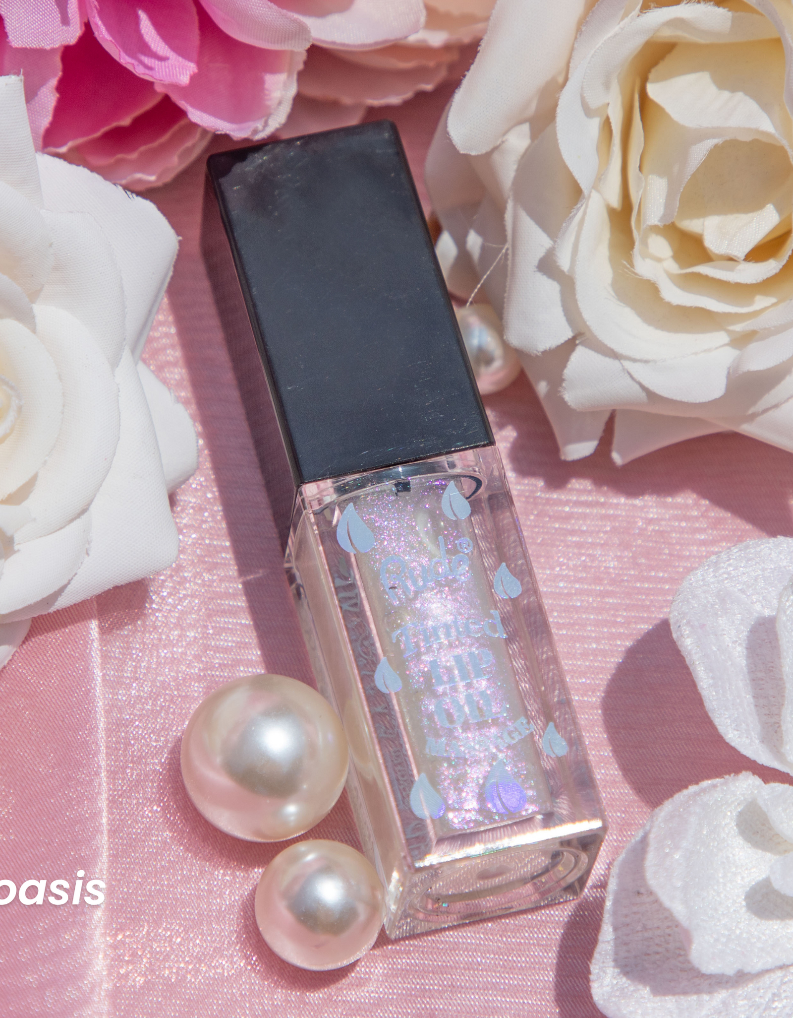 RUDE Lip Oil Massage Tinted & Plumping Lip Oil - Oasis