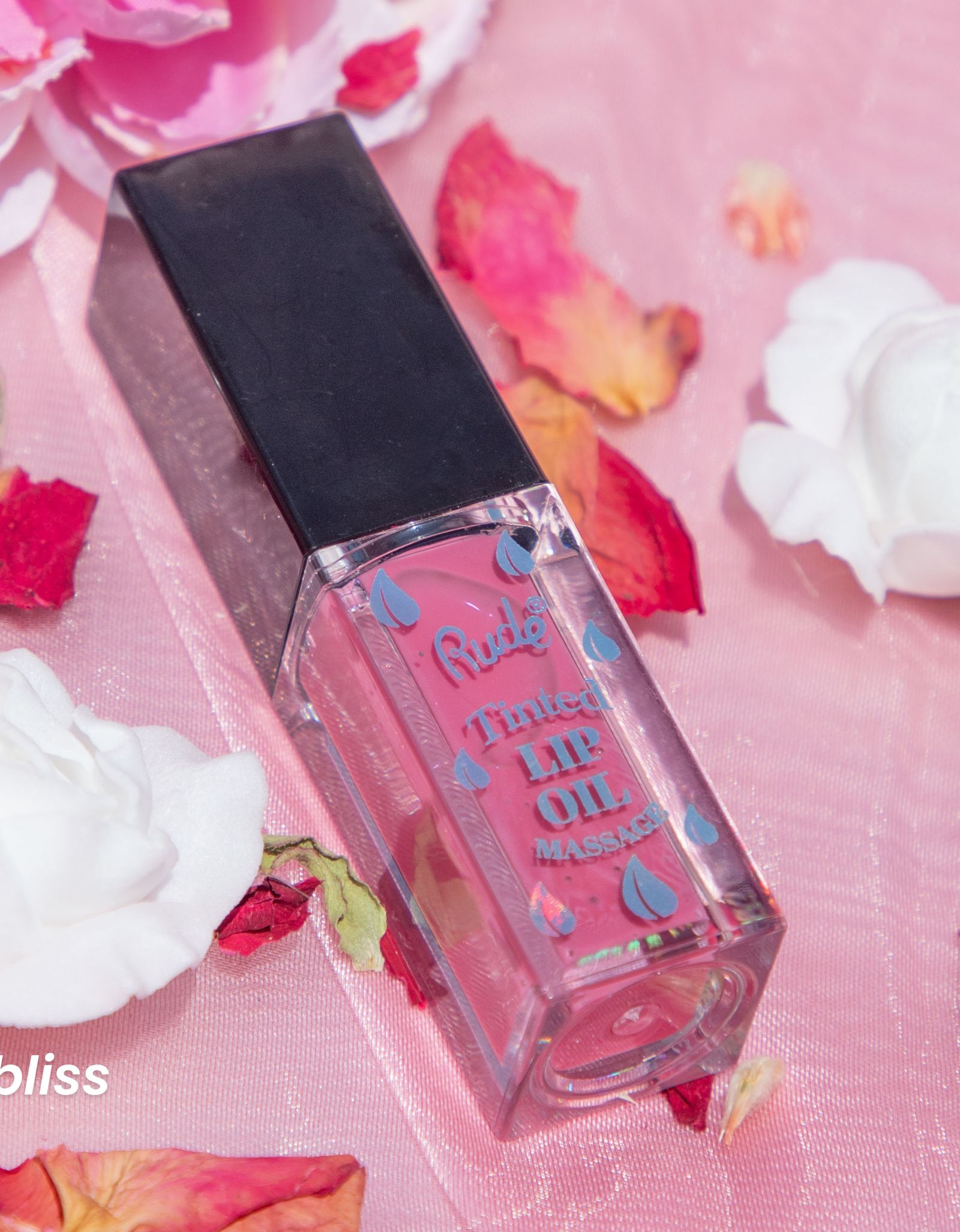 RUDE Lip Oil Massage Tinted & Plumping Lip Oil - Bliss