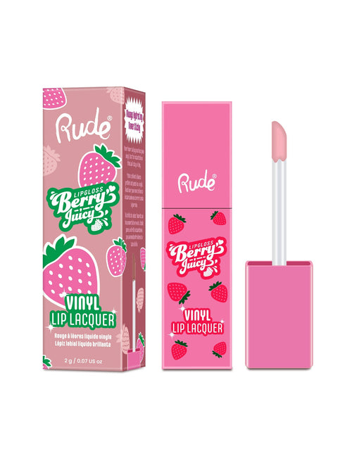 Load image into Gallery viewer, RUDE Berry Juicy Vinyl Lip Lacquer - Coconut Kiss
