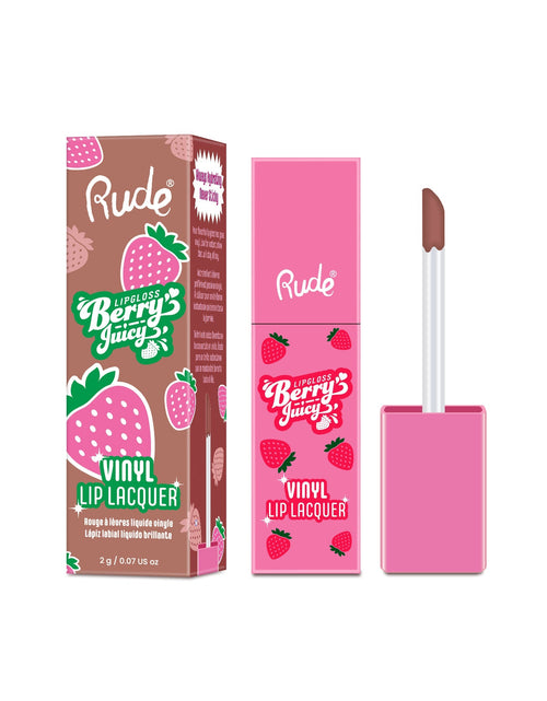 Load image into Gallery viewer, RUDE Berry Juicy Vinyl Lip Lacquer - Chocolate Covered
