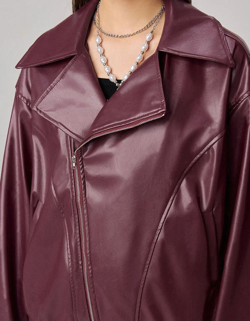 Load image into Gallery viewer, Zip Up Drop Shoulder Jacket
