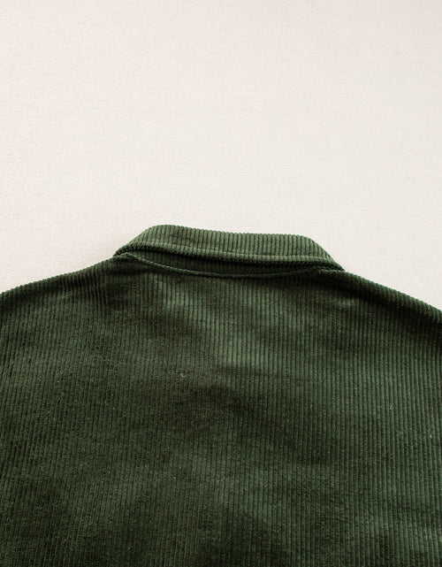 Load image into Gallery viewer, Snap Down Collared Neck Plaid Shacket
