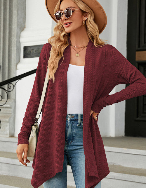 Load image into Gallery viewer, Open Front Long Sleeve Cardigan
