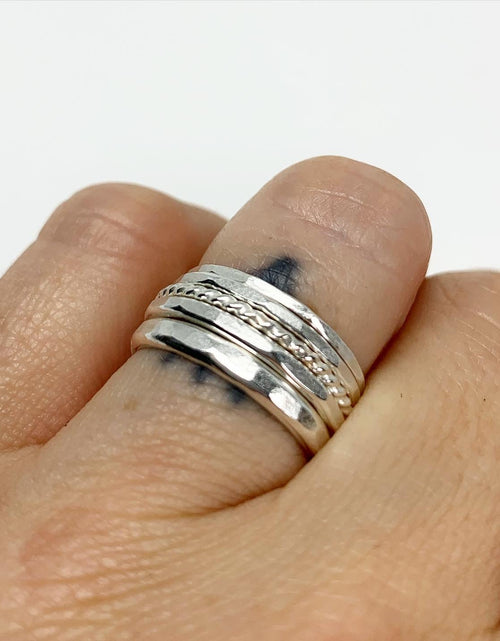 Load image into Gallery viewer, Bridal Stacking Ring Set by Jennifer Cervelli Jewelry
