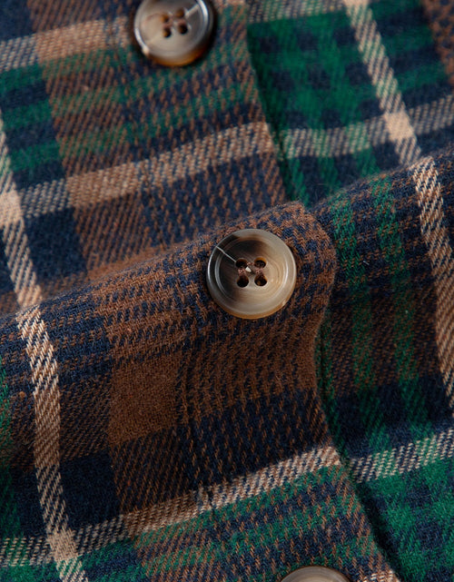 Load image into Gallery viewer, Plaid Button Up Long Sleeve Jacket
