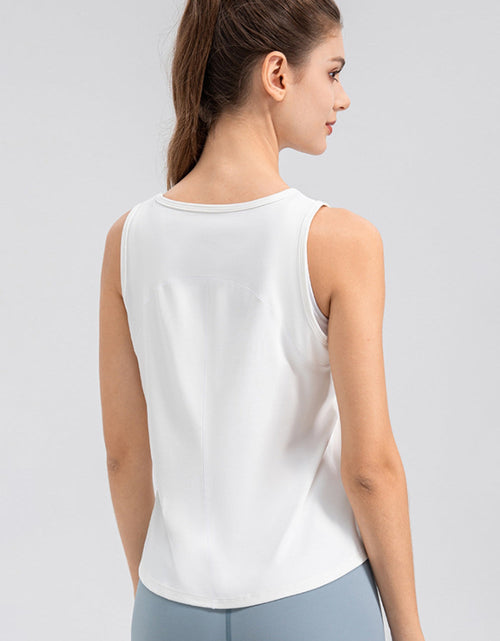 Load image into Gallery viewer, Wide Strap Round Neck Active Tank
