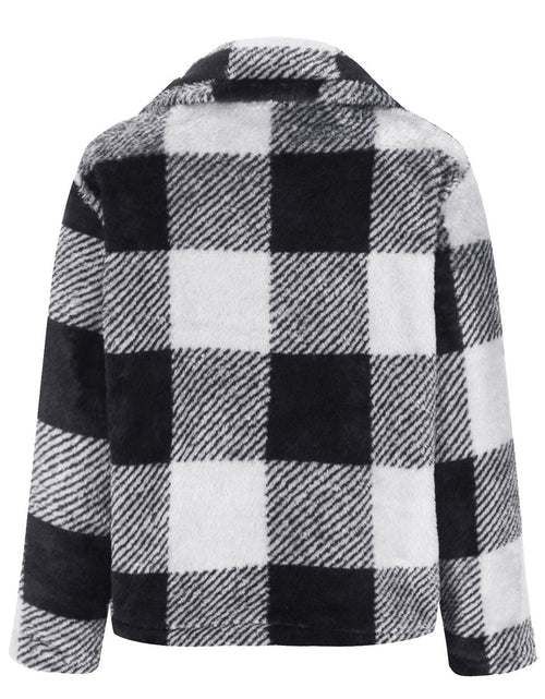 Load image into Gallery viewer, Full Size Plaid Zip Up Long Sleeve Jacket

