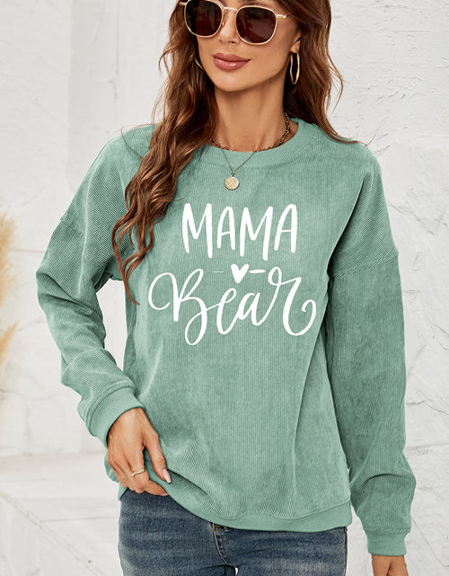 Load image into Gallery viewer, MAMA Graphic Round Neck Sweatshirt
