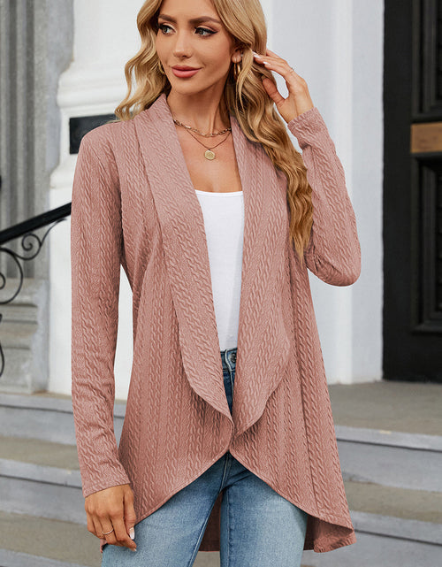 Load image into Gallery viewer, Open Front Long Sleeve Cardigan
