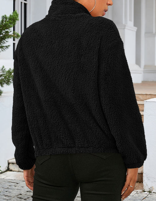 Load image into Gallery viewer, Zip Up Turtleneck Long Sleeve Jacket
