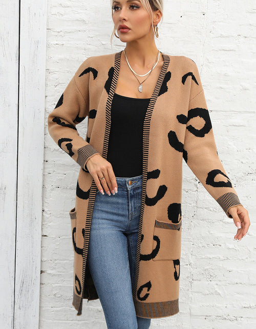 Load image into Gallery viewer, Angel Wings Printed Long Sleeve Cardigan with Pockets
