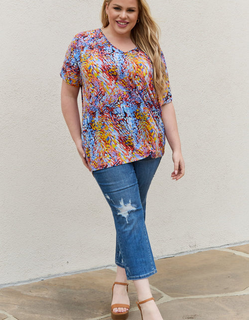 Load image into Gallery viewer, Be Stage Full Size Printed Dolman Flowy Top
