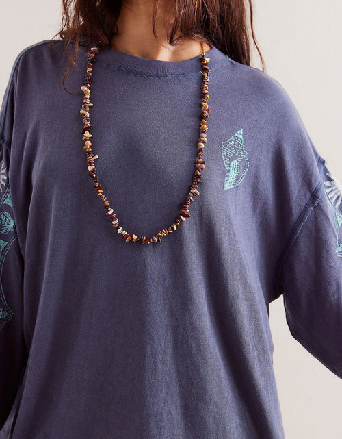 Load image into Gallery viewer, Embroidered Round Neck Long Sleeve Sweatshirt
