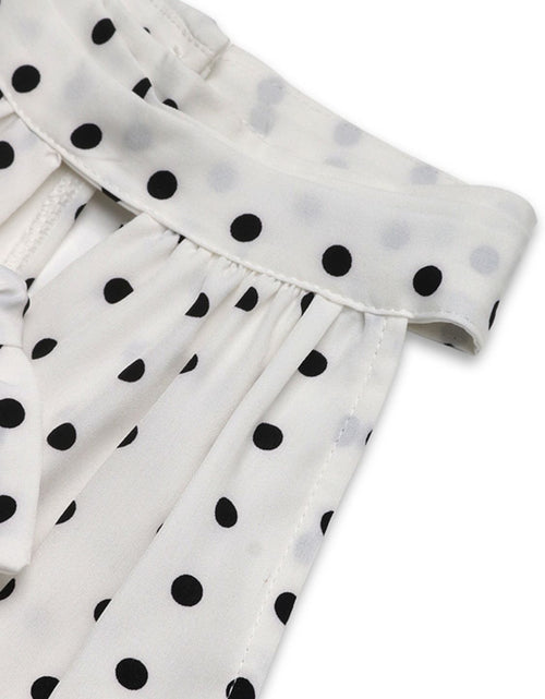 Load image into Gallery viewer, Perfee Bow Front Polka Dot Sleeveless Midi Dress
