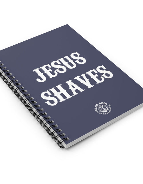 Load image into Gallery viewer, Jesus Shaves Spiral Notebook - Ruled Line by The Olde Soul
