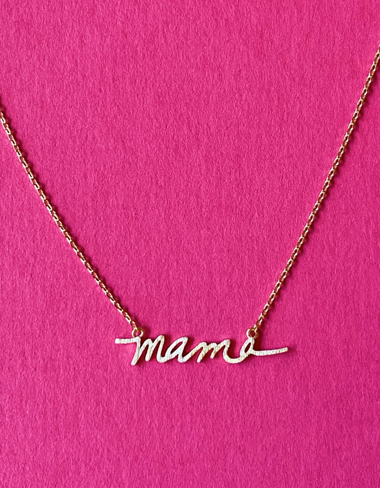 Mama Script Necklace by Ellisonyoung.com