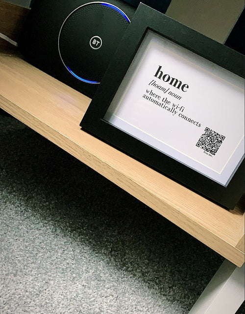 Load image into Gallery viewer, Home Wifi Definition Wifi QR Scan Home Wall Decor Print by WinsterCreations™ Official Store
