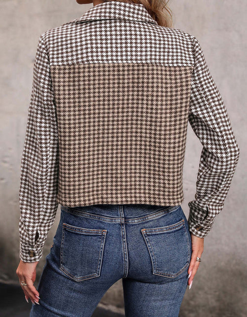 Load image into Gallery viewer, Perfee Collared Neck Button Front Pocketed Jacket
