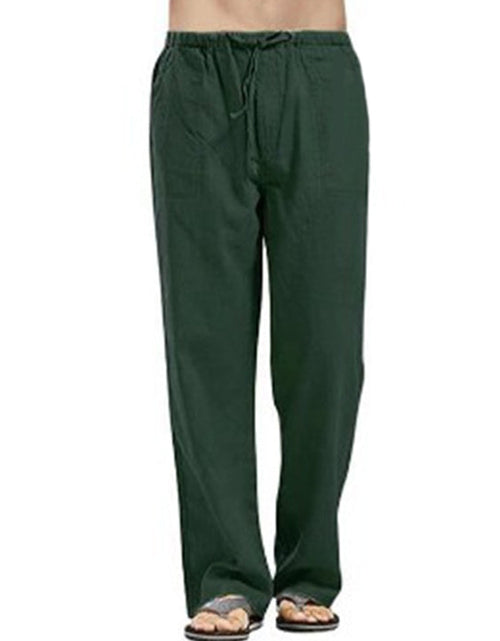 Load image into Gallery viewer, Men's Full Size Drawsting Straight Leg Pants Plus Size
