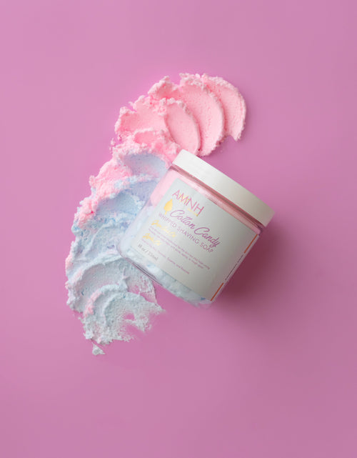 Load image into Gallery viewer, "Cotton Candy" Whipped Foaming/ Shaving Soap by AMINNAH
