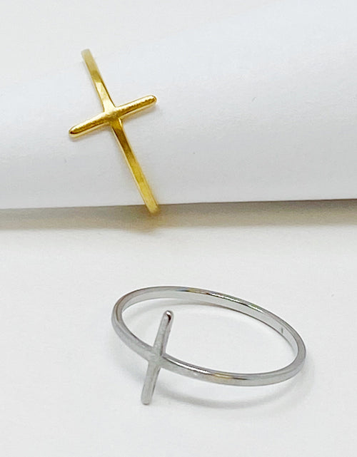 Load image into Gallery viewer, Side Cross Ring by Ellisonyoung.com
