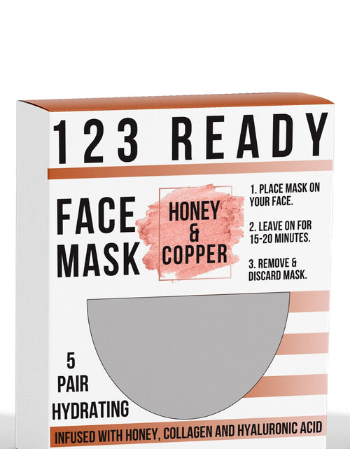 Load image into Gallery viewer, 123 READY HONEY &amp; COPPER HYDRATING GEL FACE MASK 1PC by ZAQ Skin &amp; Body
