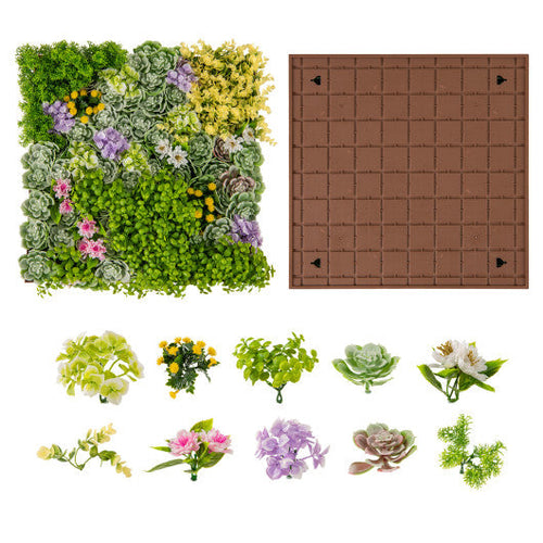 Load image into Gallery viewer, 20" x 20" 3D Hanging Succulents with 10 Types of Mixed Faux Plants for Balcony Home
