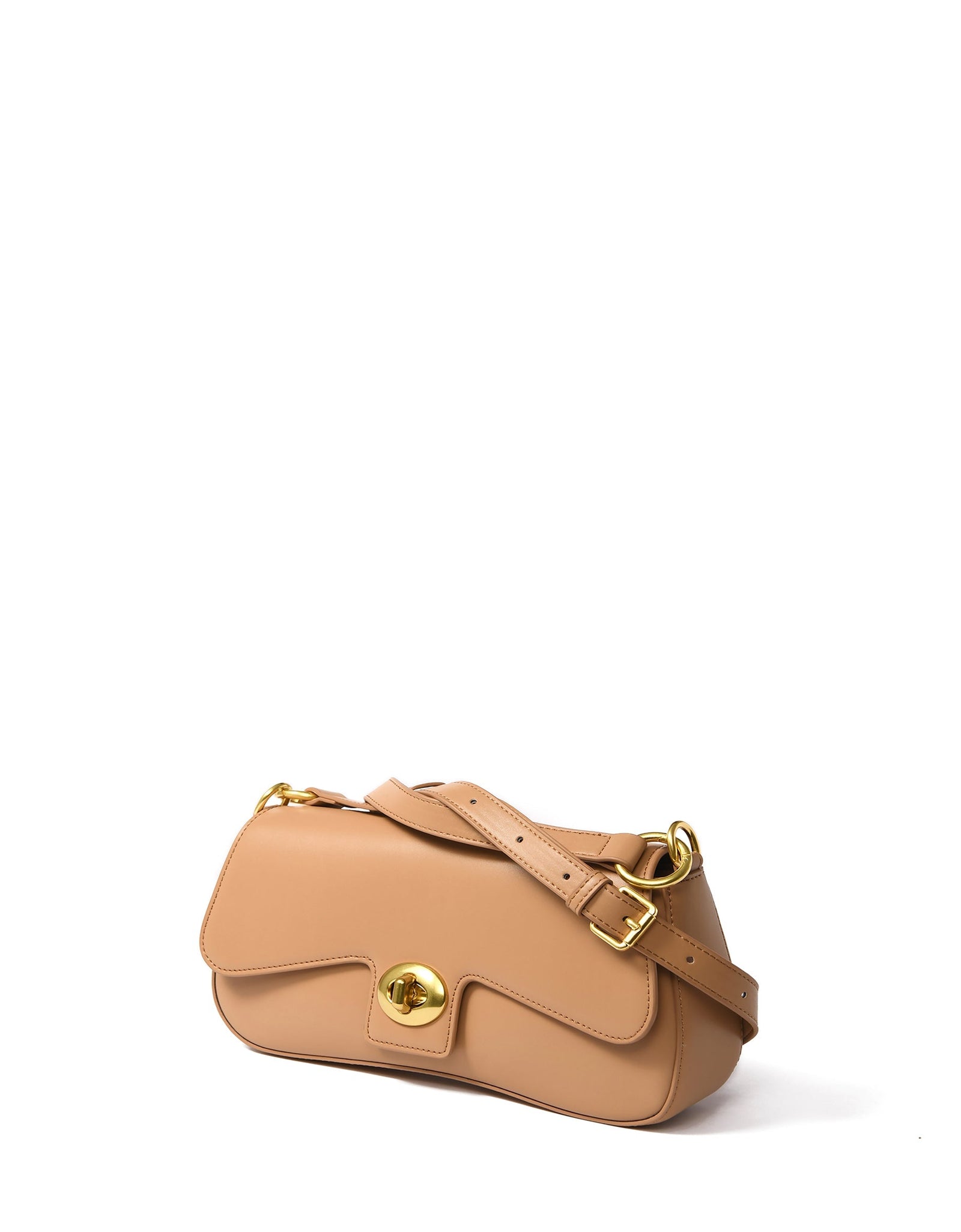 Jacqueline Leather Bag, Apricot by Bob Oré