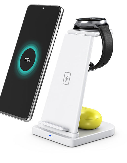 Load image into Gallery viewer, 3-in-1 Fast Wireless Charging Stand for Phones, Apple Watch &amp; AirPods by Infinite Basics
