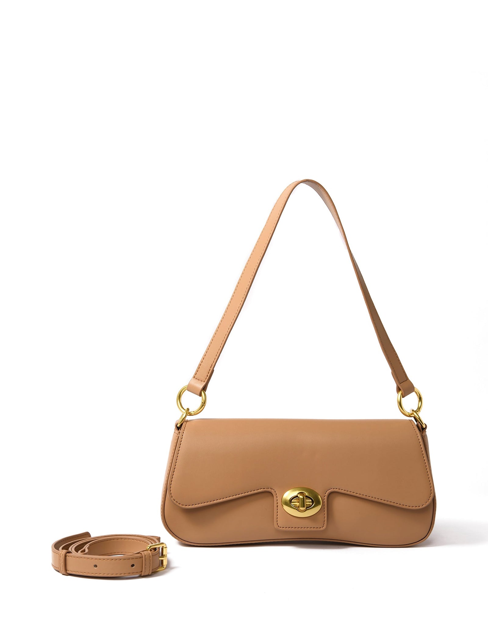 Jacqueline Leather Bag, Apricot by Bob Oré