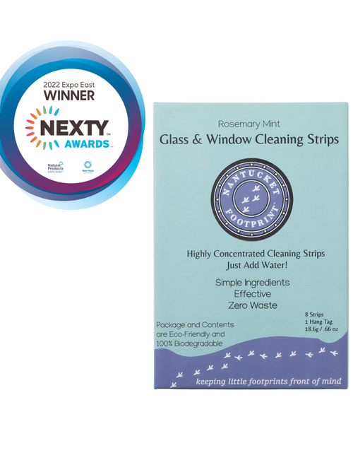 Load image into Gallery viewer, Glass &amp; Window Cleaning Strips - 8 Strips by Nantucket Spider &amp; Nantucket Footprint
