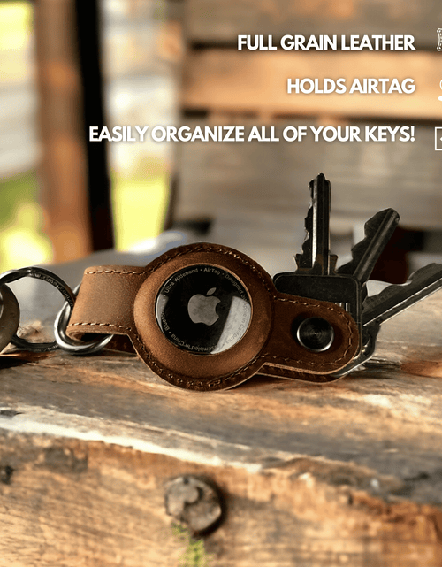 Load image into Gallery viewer, Leather AirTag Key Organizer
