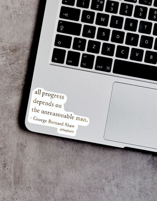 Load image into Gallery viewer, George Bernard Shaw Quote - Sticker by Soothi
