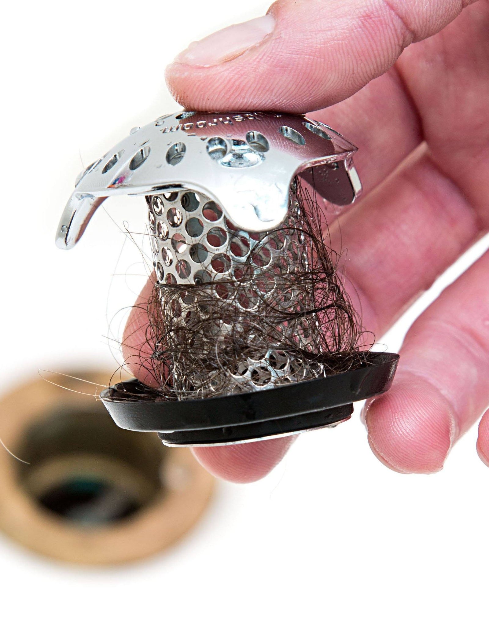 TubShroom Ultra (Stainless) Plus StopShroom® Plug Combo for Tub Drains by TubShroom.com