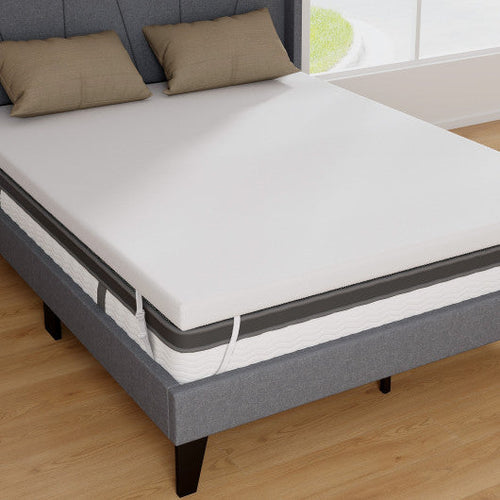 Load image into Gallery viewer, 3 Inch Gel-Infused Memory Foam Mattress Topper with Removable Cover-Queen Size
