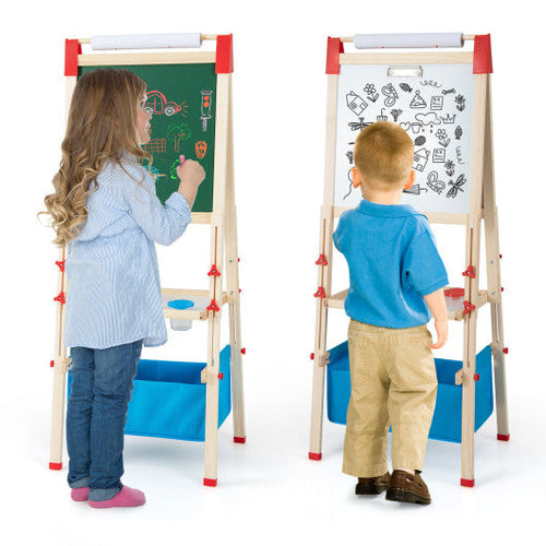 Load image into Gallery viewer, 3-in-1 Double-Sided Adjustable Kid Easel for 3-8 Years Old Toddlers
