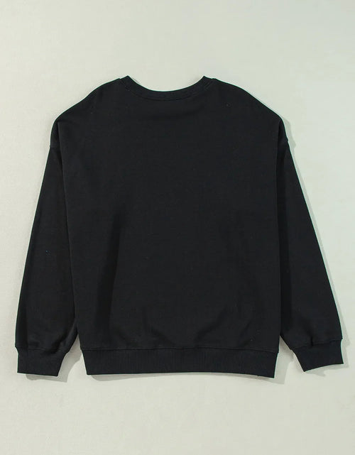 Load image into Gallery viewer, Plus Size Round Neck Long Sleeve Sweatshirt
