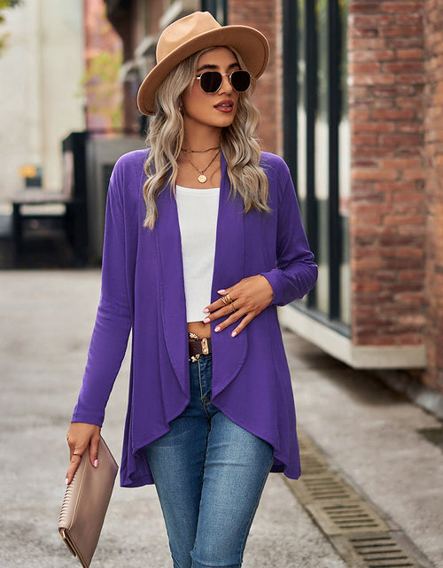 Load image into Gallery viewer, Open Front Long Sleeve Cardigan

