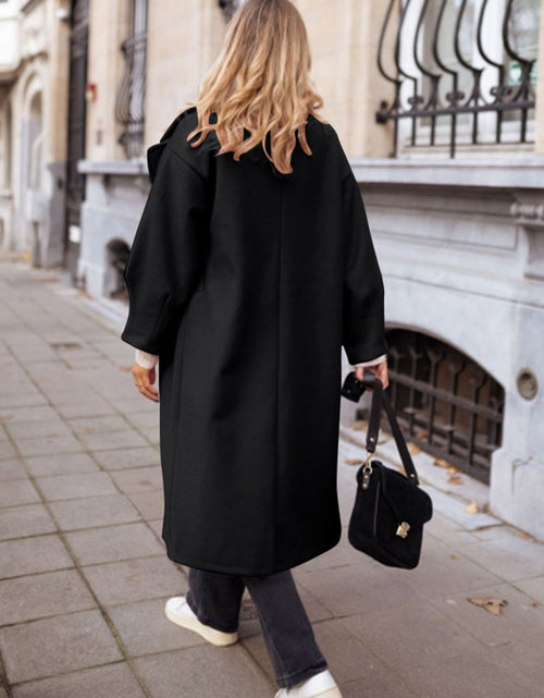 Load image into Gallery viewer, Pocketed Collared Neck Long Sleeve Coat
