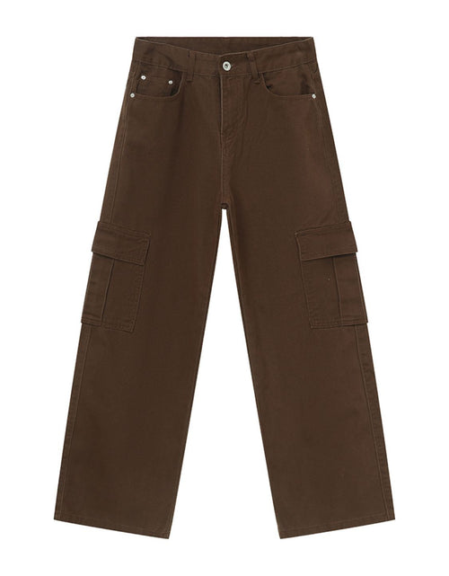 Load image into Gallery viewer, Wide Leg Cargo Jeans

