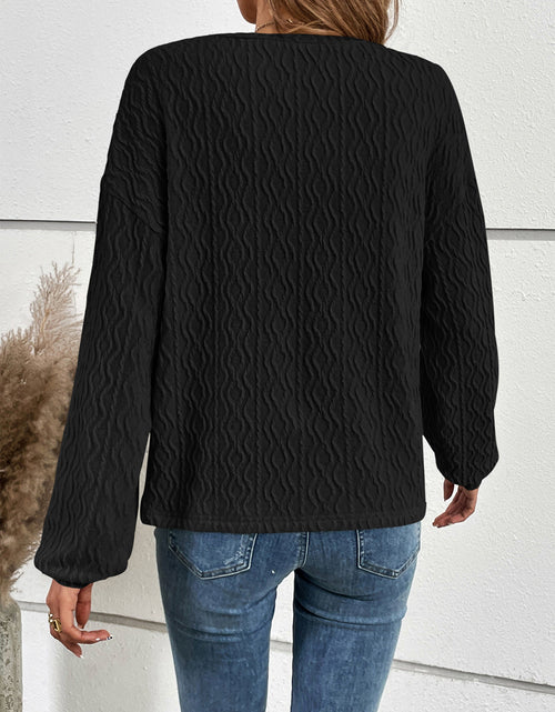 Load image into Gallery viewer, Ivy Lane Half Button Long Sleeve Top
